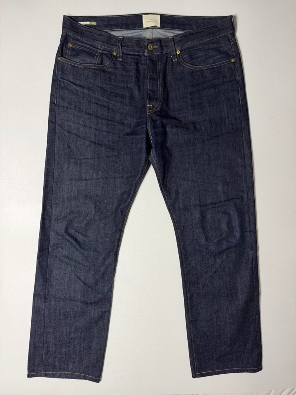 $175 Sid Mashburn Non Selvedge Rinse Denim 38x32 Slim Straight Jeans